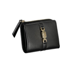 Black Polyester Women Wallet