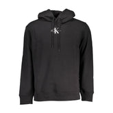 Black Cotton Men's Sweater Hoodie