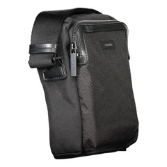 Black Polyester Men's Shoulder Bag