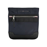 Blue Polyester Mens Shoulder Bag
