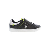 Black Polyester Men's Sneaker