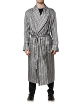 Multicolor Floral Robe Coat Wrap Jacket