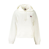 White Cotton Women Sweatshirt