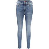 Blue Cotton Women Jeans