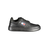 Black Leather Women Sneaker