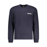Blue Cotton Men Sweater