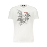 White Cotton Men T-Shirt