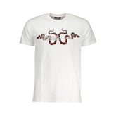 White Cotton Men T-Shirt
