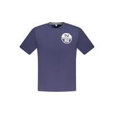 Blue Cotton Men's T-Shirt