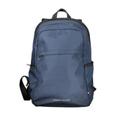 Blue Polyester Men Backpack