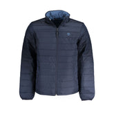 Blu Polyester Men's Jacket