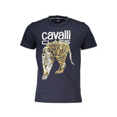 Blu Cotton Men T-Shirt