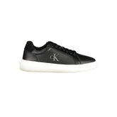 Black Polyurethane Men Sneaker