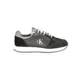 Black Polyurethane Men Sneaker