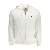 White Cotton Men's Hoodie