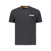 Black Cotton Men T-Shirt