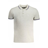 Grigio Cotton Men Polo Shirt