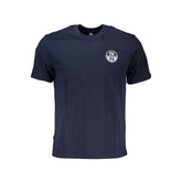 Blu Cotton Men T-Shirt