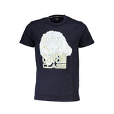 Blu Cotton Men T-Shirt