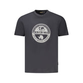 Black Cotton Men T-Shirt