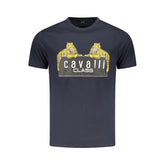 Blu Cotton Men T-Shirt
