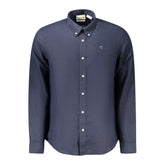 Blu Linen Men Shirt