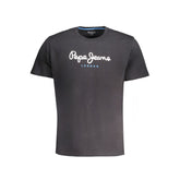 Blue Cotton Men's T-Shirt