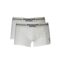 White Cotton Men's Boxer Briefs
