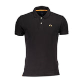 Black Cotton Men's Polo Shirt
