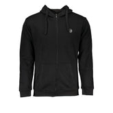 Black Cotton Men's Hooded Sweatshirt