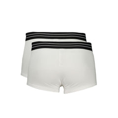 White Cotton Men's Boxer Briefs