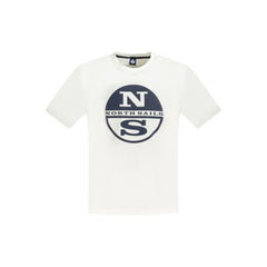 White Cotton Men's T-Shirt