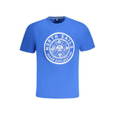 Blue Cotton Men's T-Shirt