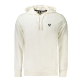 White Cotton Men's Hooded Sweatshirt