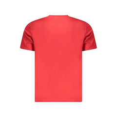 تي شيرت قطني أحمر للرجال