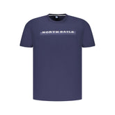 Blue Cotton Men's T-Shirt