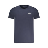 Blu Cotton Men T-Shirt