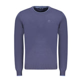 Blue Cotton Men's Sweater