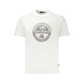 White Cotton Men T-Shirt