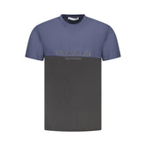 Blue Cotton Men's T-Shirt