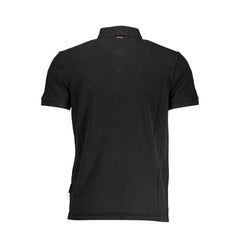 Nero Cotton Men Polo Shirt