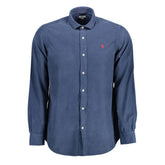 Blu Cotton Men Shirt