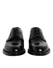 Black Leather Lace Up Derby Dress Formal Shoes