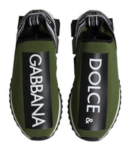 Green Black Slip On Sorrento Sneakers Shoes