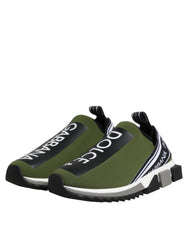 Green Black Slip On Sorrento Sneakers Shoes