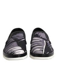 Black Tropical Slip On Men Sneakers Shoes