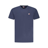 Blue Cotton Men's T-Shirt