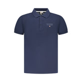 Navy Cotton Men Polo