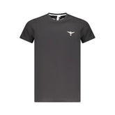 تي شيرت قطني أسود للرجال