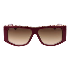 Red Stainless Steel Sunglasses